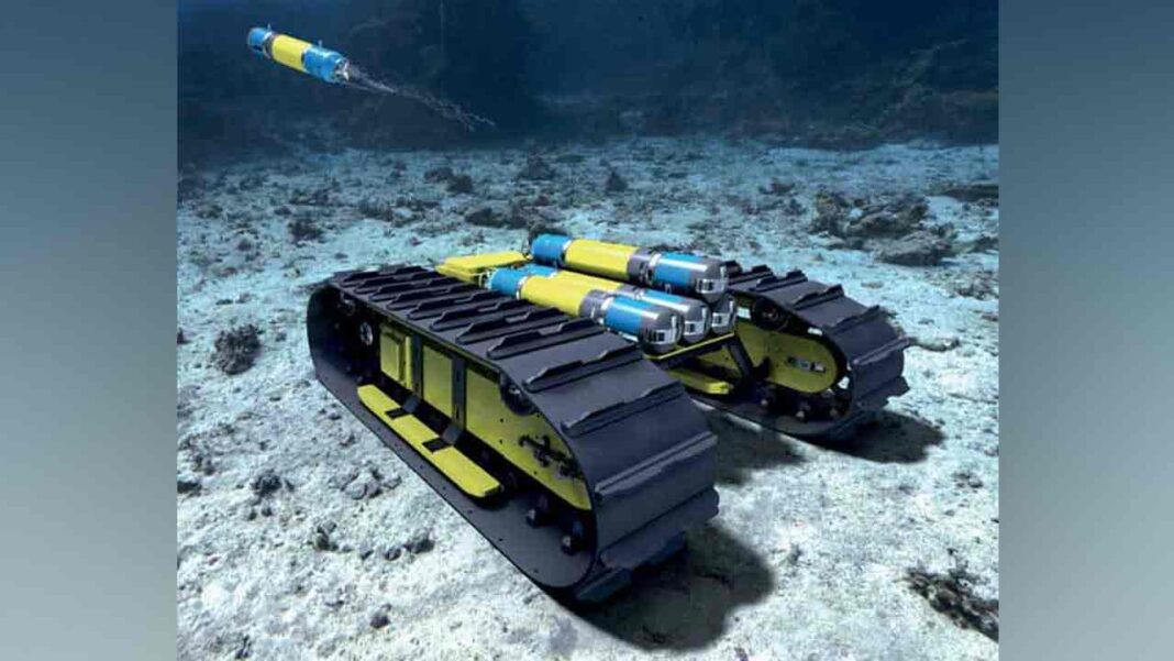 Mine risks maybe lowered with underwater crawler Mine risks maybe lowered with underwater crawler