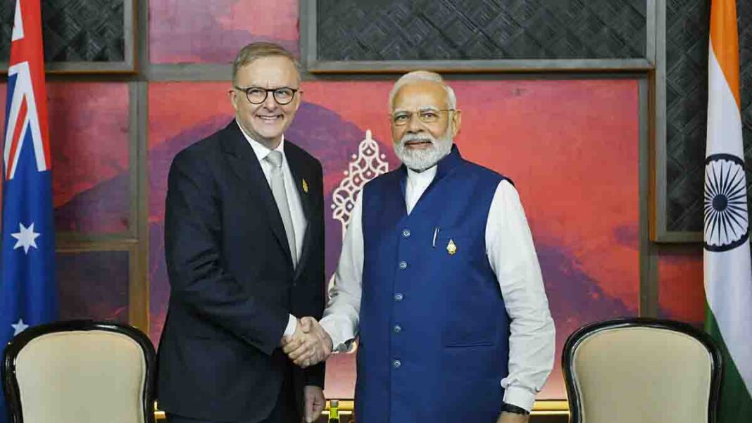 <strong>Australian PM Albanese and PM Modi watch India-Australia test cricket</strong> <strong>Australian PM Albanese and PM Modi watch India-Australia test cricket</strong>