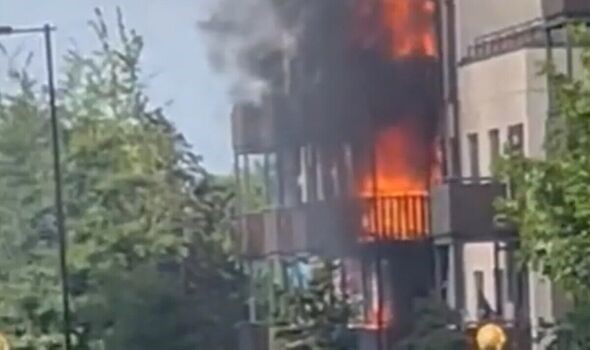 Massive Blaze at South London Massive Blaze at South London