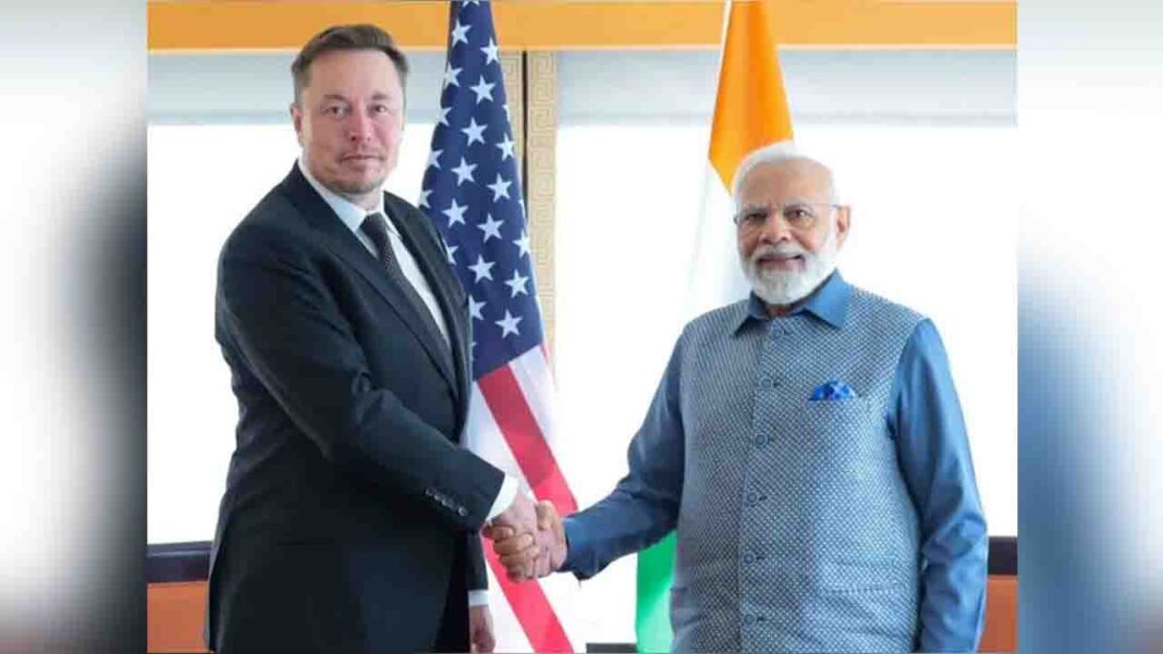 Elon Musk meets PM Modi and signals green…! Elon Musk meets PM Modi and signals green…!