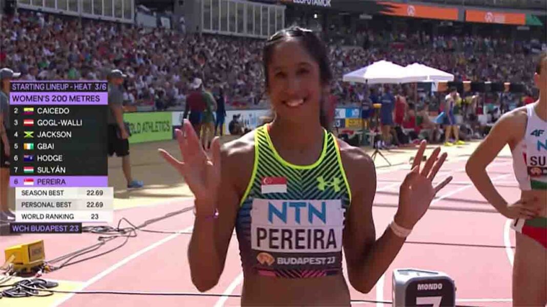 S’porean Shanti Pereira sets… S’porean Shanti Pereira sets…
