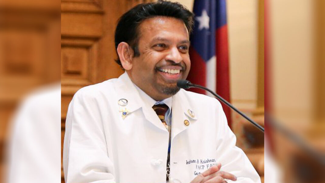 Indian American physician honored with… Indian American physician honored with…