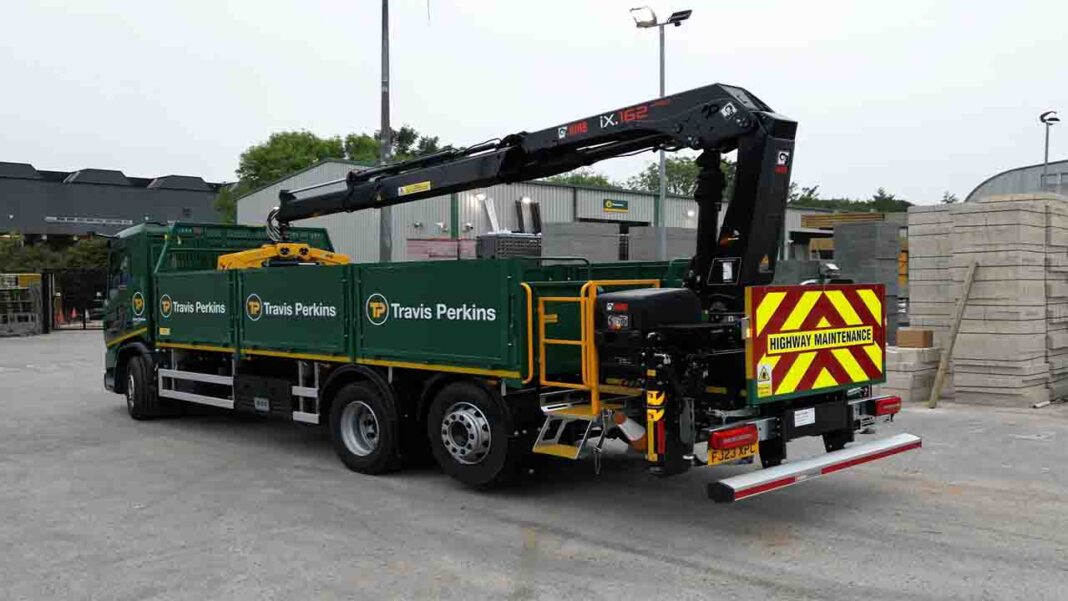 Travis Perkins makes a new loader crane investment. Travis Perkins makes a new loader crane investment.