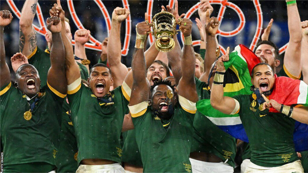 When the Springboks win the World Cup, they erupted… When the Springboks win the World Cup, they erupted…
