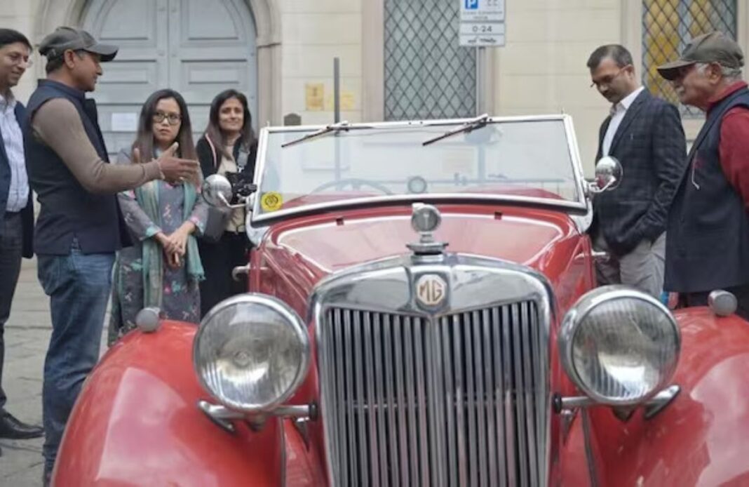 Vintage car driven from India to UK by Ahmedabad man Vintage car driven from India to UK by Ahmedabad man