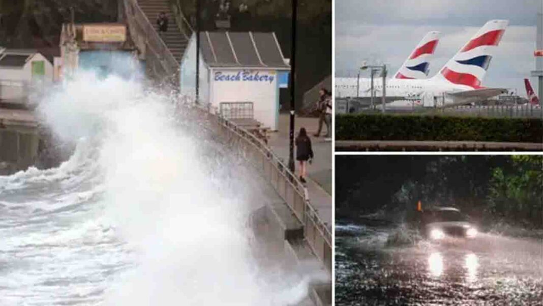 British Airways flights were canceled and trains and ferries were affected as Storm Debi sparked travel chaos across the UK  British Airways flights were canceled and trains and ferries were affected as Storm Debi sparked travel chaos across the UK Â