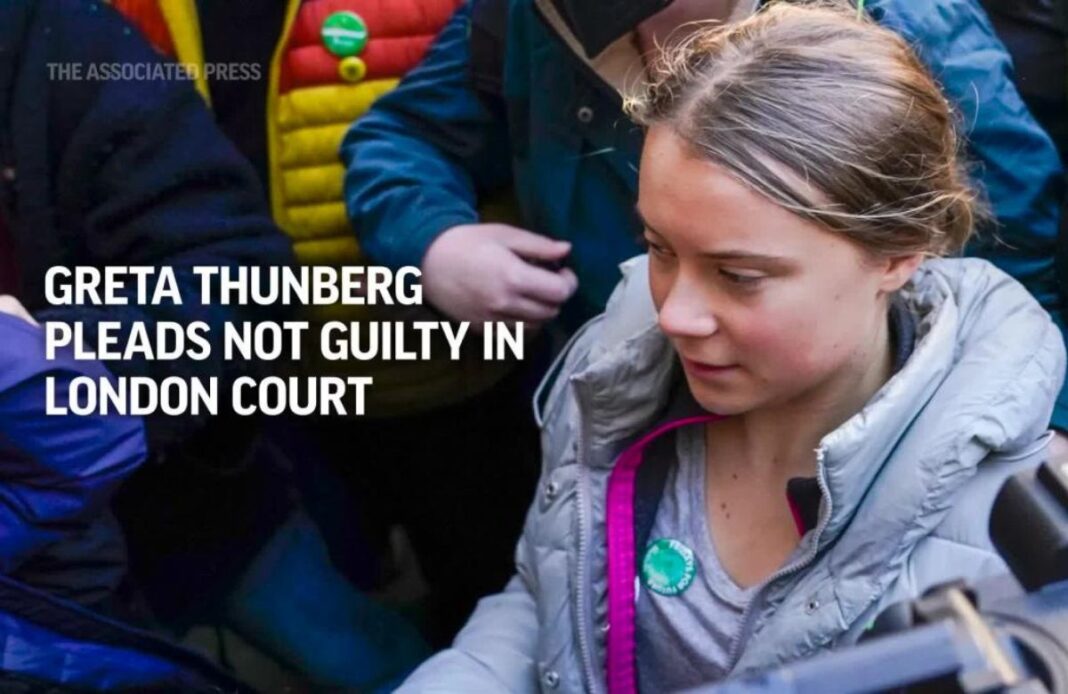 Greta Thunberg Enters Plea of Not Guilty in London Court for Public Order Offense at Oil Conference Greta Thunberg Enters Plea of Not Guilty in London Court for Public Order Offense at Oil Conference