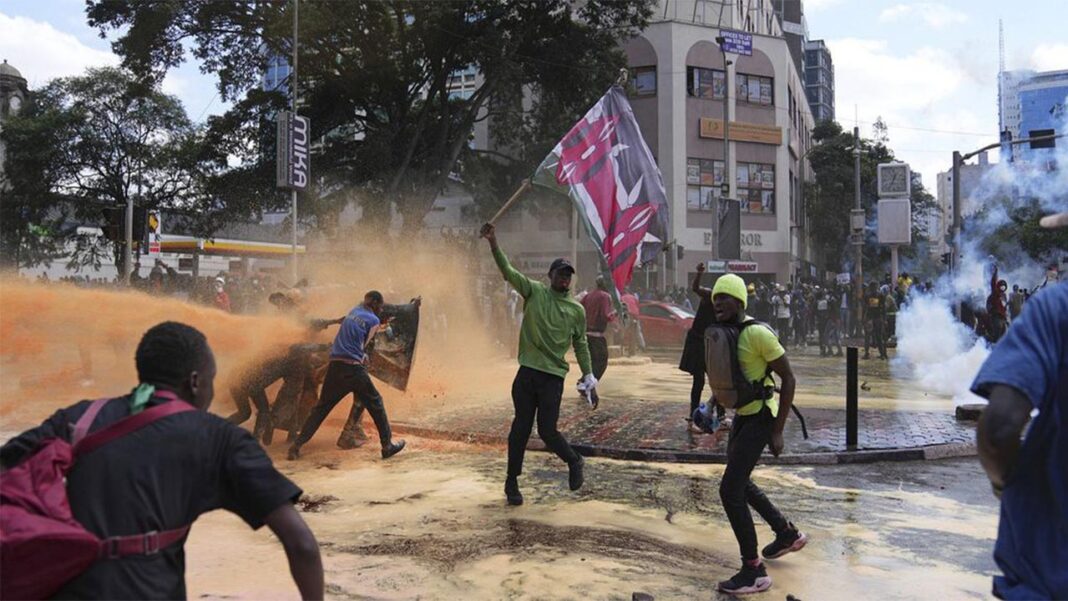 Kenya’s parliament building was set ablaze Kenya’s parliament building was set ablaze