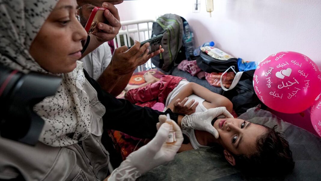 Polio Vaccine Rollout in Gaza Polio Vaccine Rollout in Gaza