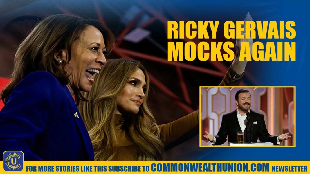 Ricky Gervais brutally mocks celebrity political endorsements Ricky Gervais brutally mocks celebrity political endorsements