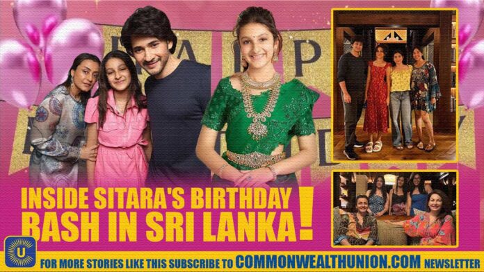 Mahesh Babu’s Daughter Sitara Rings in Teen Years with a Tropical Bash