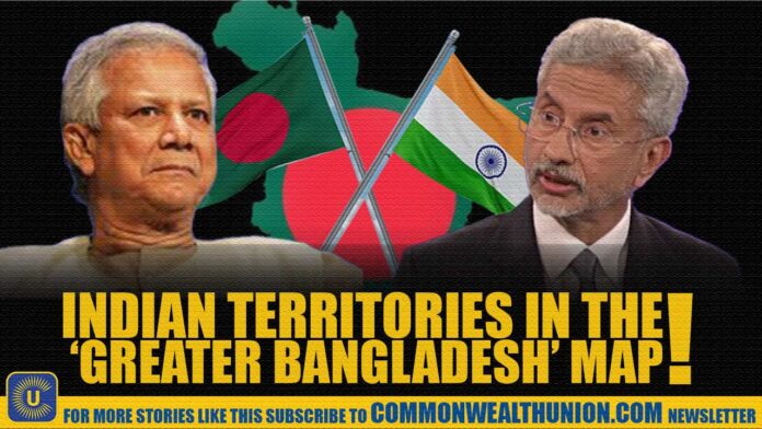 India Monitors Controversial ‘Greater Bangladesh’ Map Displayed in Dhaka