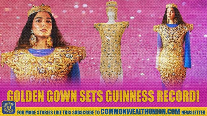 World’s heaviest golden dress sets Guinness World Record!