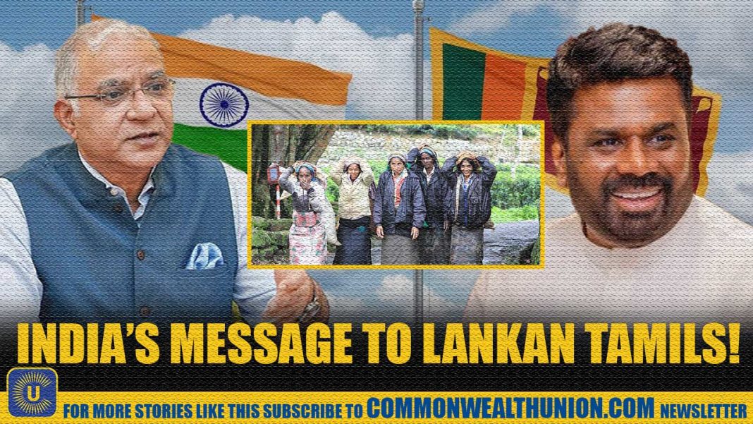 India reaffirms strong support for the Indian-origin Tamil diaspora in Sri Lanka!