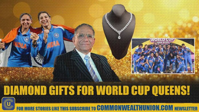 A glittering surprise: World Cup Queens receive diamond gifts from Surat tycoon!