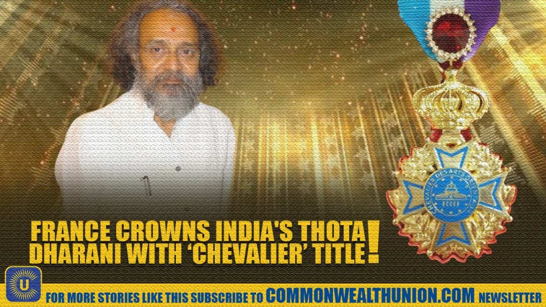 India’s Thota Dharani honored with prestigious award by the French government! India’s Thota Dharani honored with prestigious award by the French government!