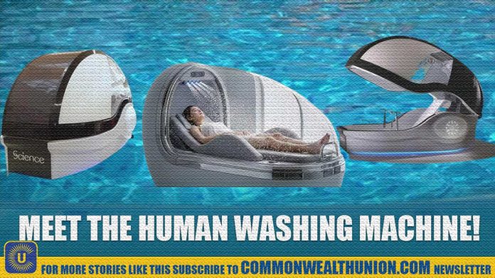 No more showers: This unbelievable Human Washing Machine can clean you in minutes!
