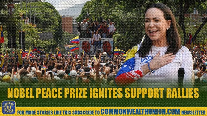 How Are Worldwide Marches for Machado Reshaping the Battle Over Venezuela’s 2024 Election Fallout?