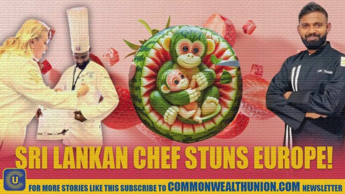 Sri Lankan Tamil chef’s carving skill wins big in Europe!