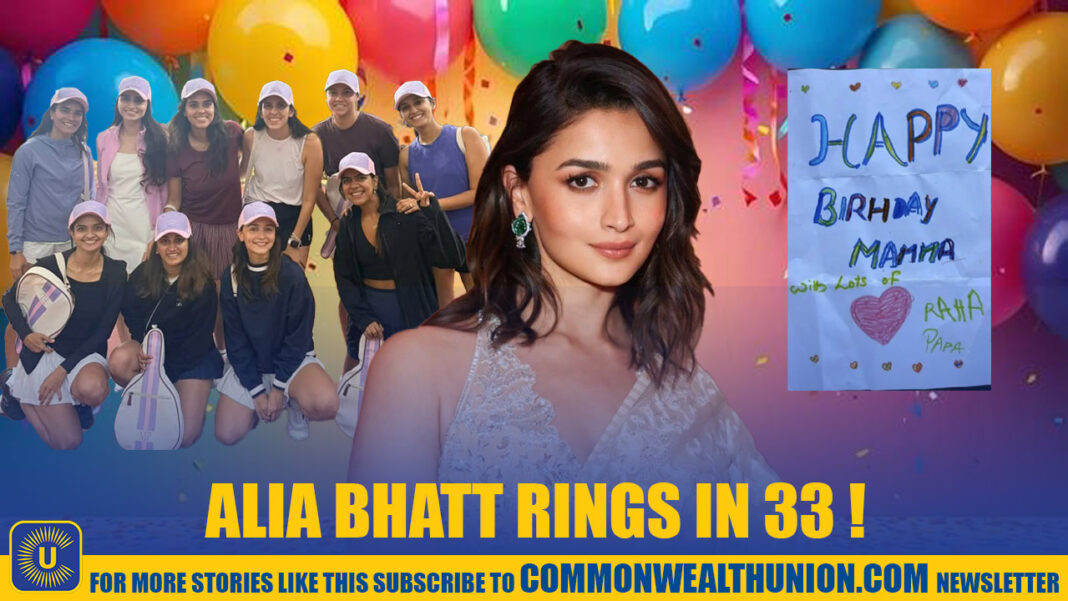 Alia Bhatt Celebrates 33: A Sporty Twist Steals the Spotlight Alia Bhatt Celebrates 33: A Sporty Twist Steals the Spotlight