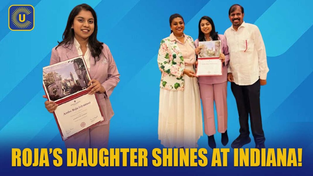 Indian actor-politician Roja Selvamani’s daughter stuns the world with an unprecedented global achievement in the US! Indian actor-politician Roja Selvamani’s daughter stuns the world with an unprecedented global achievement in the US!