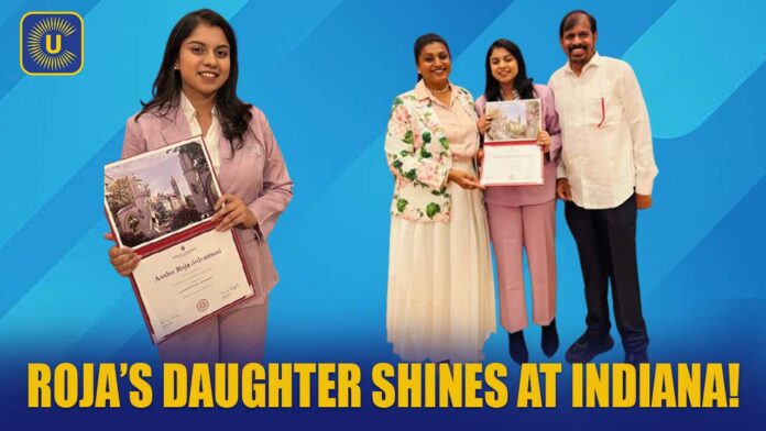 Indian actor-politician Roja Selvamani’s daughter stuns the world with an unprecedented global achievement in the US!