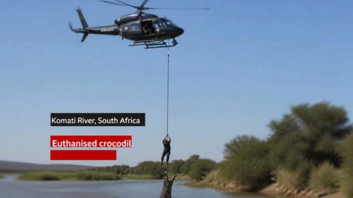 Police Officer Sent into Crocodile-Infested River to Recover Human Remains