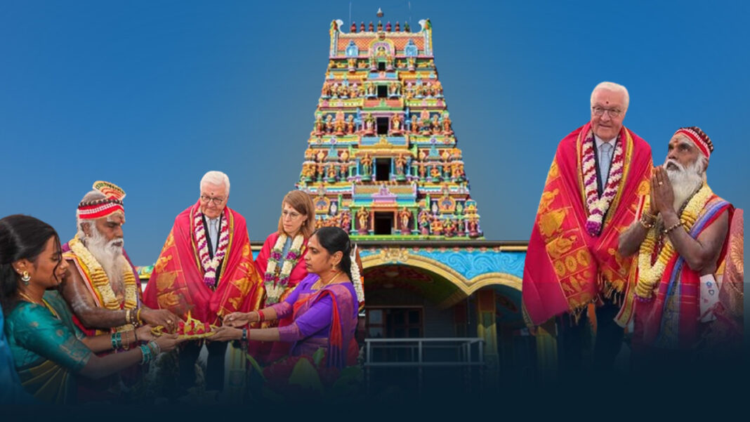 Indian heritage shines in Germany: German President joins Hindu temple’s annual chariot festival! Indian heritage shines in Germany: German President joins Hindu temple's annual chariot festival!