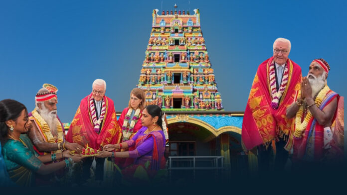 Indian heritage shines in Germany: German President joins Hindu temple's annual chariot festival!