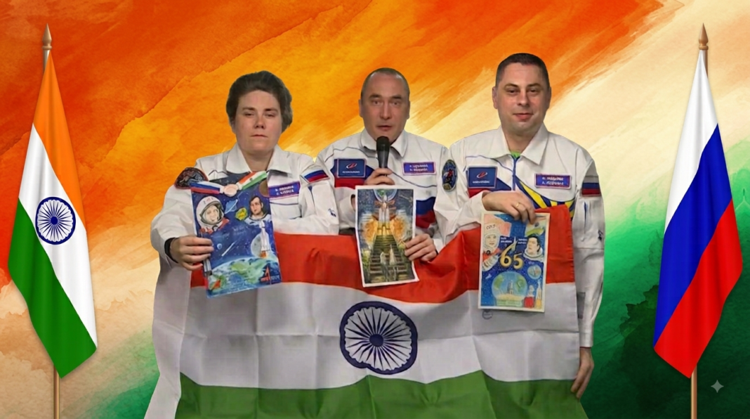 Russia salutes India from space: Russian cosmonauts have a special message for India! Russia salutes India from space: Russian cosmonauts have a special message for India!