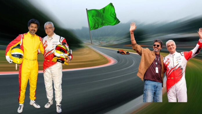 Ajith on track, Vijay flags off: Vijay-Ajith reunion takes centre stage at Silverstone!