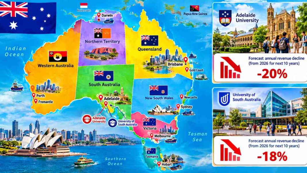 Adelaide University’s $500m Merger Faces New Financial Pressure as Overseas Enrolments Fall Adelaide University’s $500m Merger Faces New Financial Pressure as Overseas Enrolments Fall